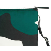 Roka Carnaby XL Urban Rose Camo Recycled Canvas Crossbody Bag - Green/White/Black