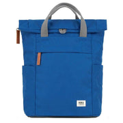 Roka Finchley A Small Sustainable Canvas Backpack - Galactic Blue