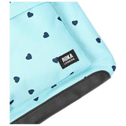 Roka Kennington B Medium Recycled Canvas Crossbody Bag - Blue/Blue Hearts