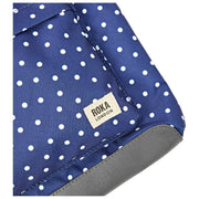 Roka Kennington B Medium Recycled Canvas Crossbody Bag - Navy Polka Dot
