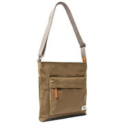 Roka Kennington B Medium Recycled Nylon Crossbody Bag - Army Brown