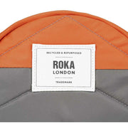 Roka Paddington B Creative Waste Two Tone Recycled Nylon Crossbody Bag - Graphite Grey/Burnt Orange