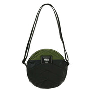 Roka Paddington B Small Creative Waste Two Tone Recycled Nylon Crossbody Bag - Black/Avocado Green