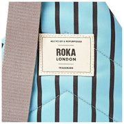 Roka Willesden B Large Recycled Canvas Crossbody Bag - Blue Stripe