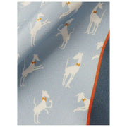 Simon Carter Gervaise Pocket Square - Blue/White