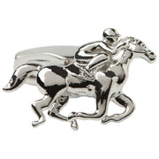 Simon Carter Polished Race Horse Cufflinks - Silver