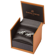 Simon Carter Polished Race Horse Cufflinks - Silver