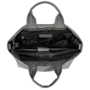 Smith and Canova Portrait Nylon Tote - Dark Grey