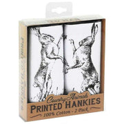 Sophos 2 Pack Hares Handkerchief - White/Black