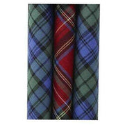 Sophos 3 Pack Tartan Handkerchief - Green/Red