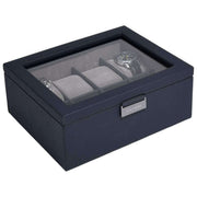 Stackers 8 Piece Watch Box - Navy Blue
