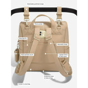 Stackers Baby Changing Backpack - Camel Tan