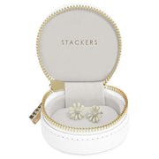 Stackers Oyster Travel Jewellery Box - White Pebble