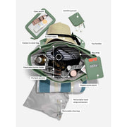 Stackers Wave Travel Tote Bag - Seafoam Green