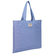 Superdry & Co Oxford Stripe Tote Bag - Broker Navy/Pink Stripe