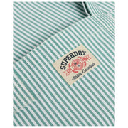 Superdry & Co Oxford Stripe Tote Bag - Peppermint/Chalk White Stripe