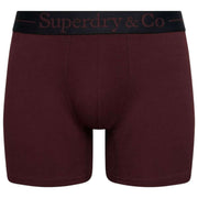 Superdry & Co Triple Pack Trunks - Black/Burgundy/Olive Green