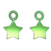 Ti2 Titanium Star Charms - Green