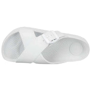Totes SOLBOUNCE Bounce Cross Front Buckle Sandals - White