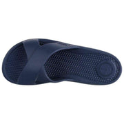 Totes SOLBOUNCE Bounce Cross Strap Sliders - Navy