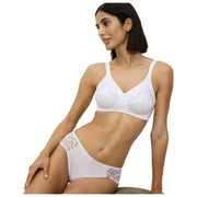 Triumph Doreen Cotton Non Wired Bra - White
