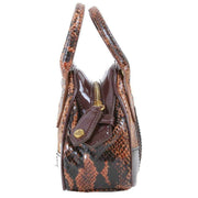 Vivienne Westwood Embossed Snake Mini Yasmine Chain Handbag - Tan