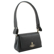 Vivienne Westwood Saffiano Plain Hazel Small Handbag - Black