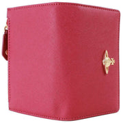 Vivienne Westwood Saffiano Slim Flap Card Holder Purse - Red