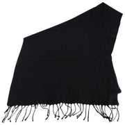 Bassin and Brown Alberto Chevron Wool Scarf  - Black