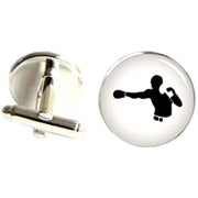 Bassin and Brown Boxer Cufflinks - White/Black