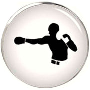 Bassin and Brown Boxer Cufflinks - White/Black