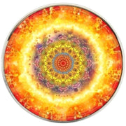Bassin and Brown Kaleidoscope Flower Cufflinks - Yellow/Orange