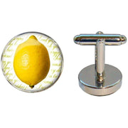 Bassin and Brown Lemon Cufflinks - Yellow/White