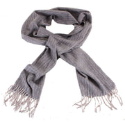 Bassin and Brown Maldini Striped Wool Scarf - Brown/Beige