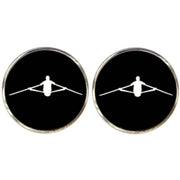 Bassin and Brown Rower Cufflinks - Black/White