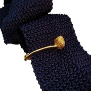 Bassin and Brown Smoking Pipe Tie Bar - Gold