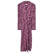 Bown of London Gekko Lightweight Dressing Gown - Claret