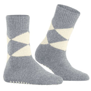 Burlington Cosy Argyle Socks - Grey Mel