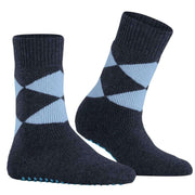 Burlington Cosy Argyle Socks - Midnight Blue