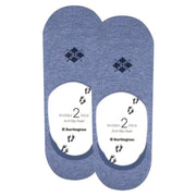 Burlington Everyday 2-Pack No Show Socks - Denim Blue