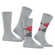 Burlington Everyday Mix 2 Pack Socks - Heather Grey