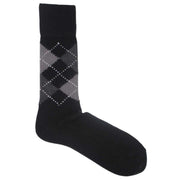 Burlington Preston Argyle Socks - Black/Grey/Dark Grey