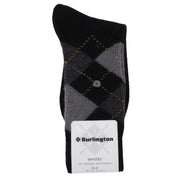 Burlington Whitby Socks - Black/Grey