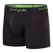 Comfyballs Performance Long Boxer - Charcoal/Viper Green