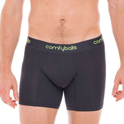 Comfyballs Performance Long Boxer - Charcoal/Viper Green