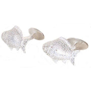 David Van Hagen Carp Fish Cufflinks - Silver