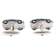 David Van Hagen Classic Car Cufflinks - Blue