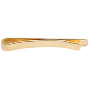 David Van Hagen Half Engraved Tie Slide - Gold