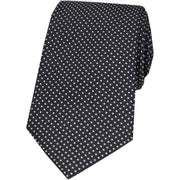 David Van Hagen Pin Dot Silk Tie - Black