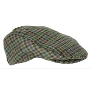 Dents Abraham Moon Dogtooth Flat Cap - Forest Green